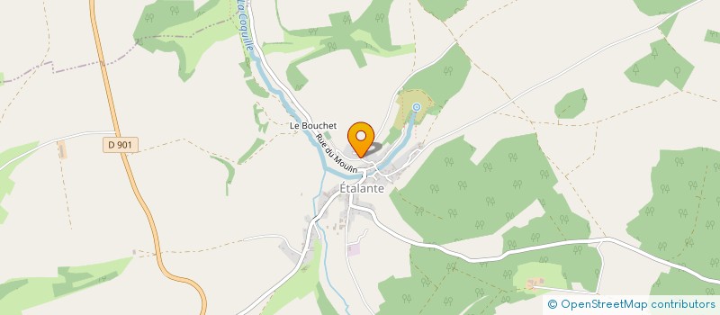 localisation de l'entreprise MADAME MARTINE CHAPELLIER  ETALANTE