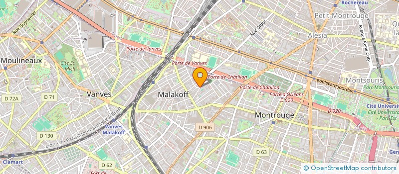 localisation de l'entreprise MADAME MARTINE CHARPENTIER  MALAKOFF