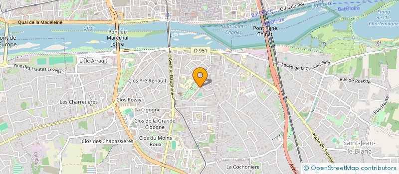 localisation de l'entreprise MADAME MARTINE CHARTIER à ORLEANS