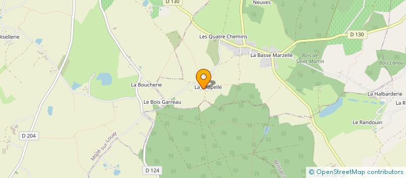 localisation de l'entreprise MADAME MARTINE CHARTIER  SOULAINES-SUR-AUBANCE