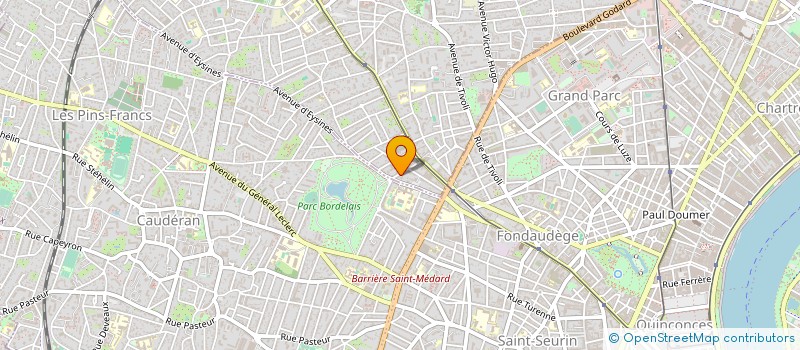 localisation de l'entreprise MADAME MARTINE CHASTEAU  LE BOUSCAT