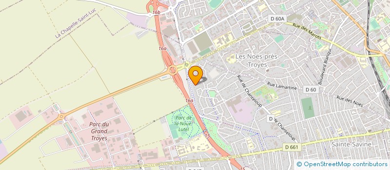 localisation de l'entreprise MADAME MARTINE CHATAIN  SAINTE-SAVINE