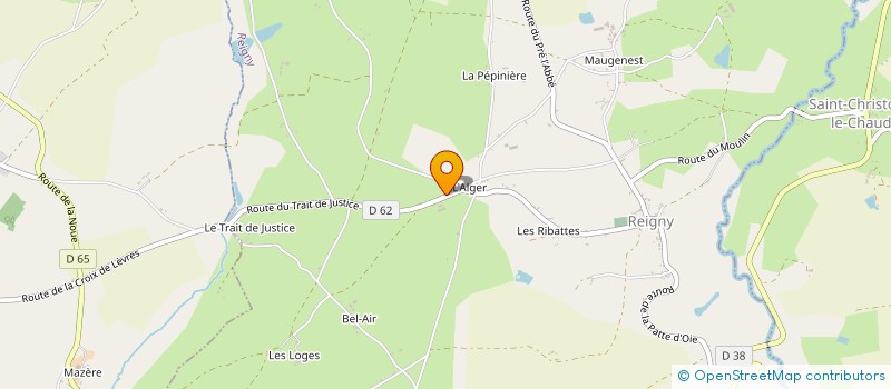 localisation de l'entreprise MADAME MARTINE CHAULIN à REIGNY