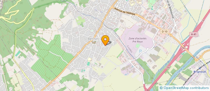 localisation de l'entreprise MADAME MARTINE CHEVRIER  BERNIN