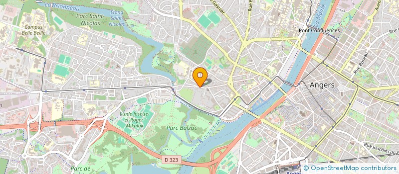 localisation de l'entreprise MADAME MARTINE CHOLOT  ANGERS