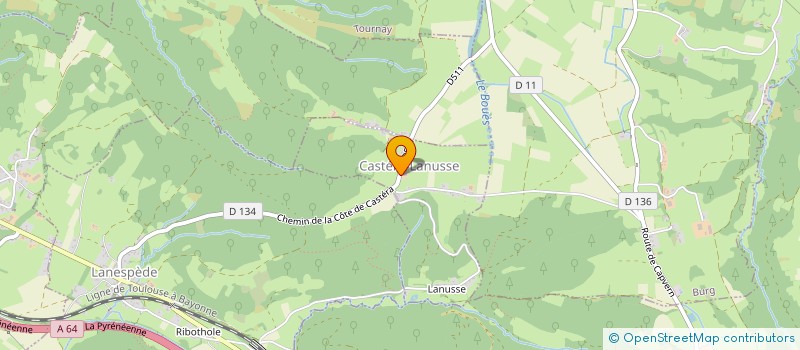 localisation de l'entreprise MADAME MARTINE CIEUTAT  CASTERA-LANUSSE