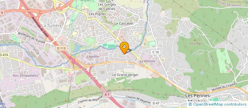 localisation de l'entreprise MADAME MARTINE CIOFI à LES PENNES MIRABEAU