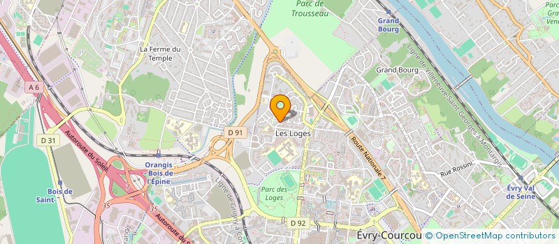 localisation de l'entreprise MADAME MARTINE CLAIRE THERE BARATIN  EVRY-COURCOURONNES