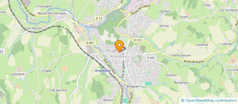 localisation de l'entreprise MADAME MARTINE CLARYS  AMPLEPUIS