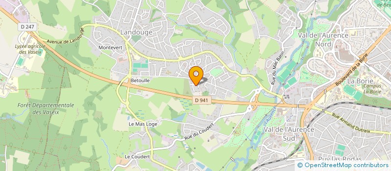 localisation de l'entreprise MADAME MARTINE CLAVAUD à LIMOGES