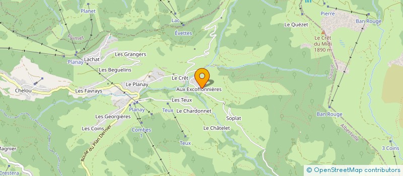 localisation de l'entreprise MADAME MARTINE CLAVEL à NOTRE-DAME-DE-BELLECOMBE