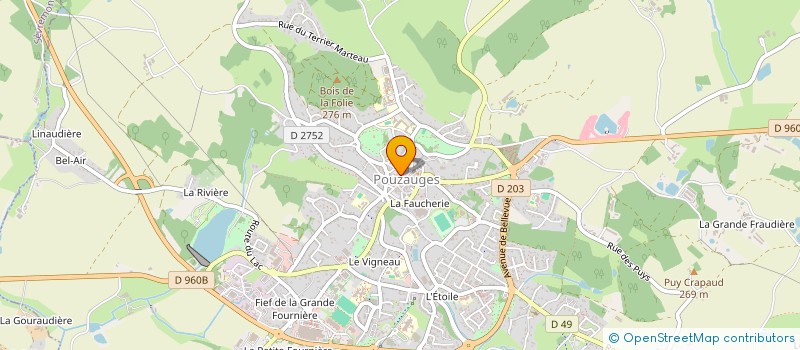 localisation de l'entreprise MADAME MARTINE CLAVELIER  POUZAUGES