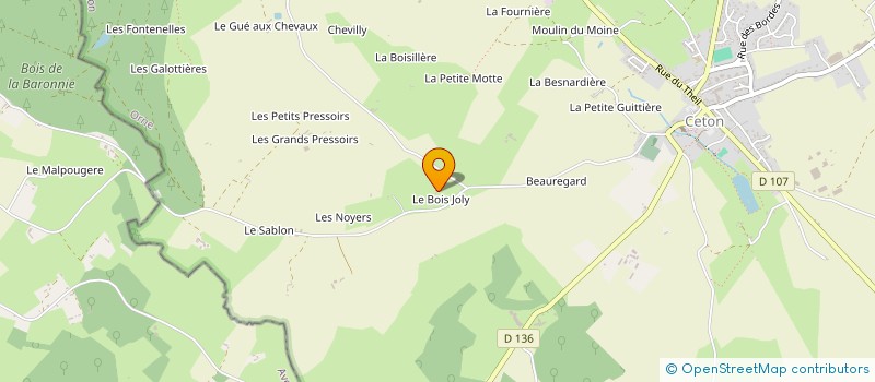 localisation de l'entreprise MADAME MARTINE CLERARDIN à CETON