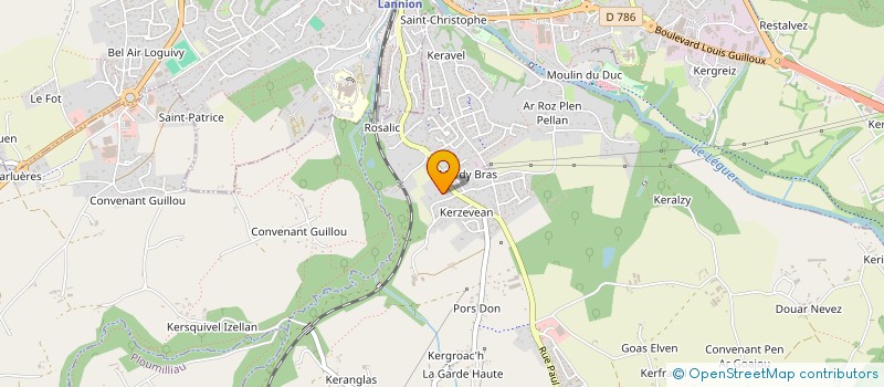 localisation de l'entreprise MADAME MARTINE CLIBERT  PLOUBEZRE