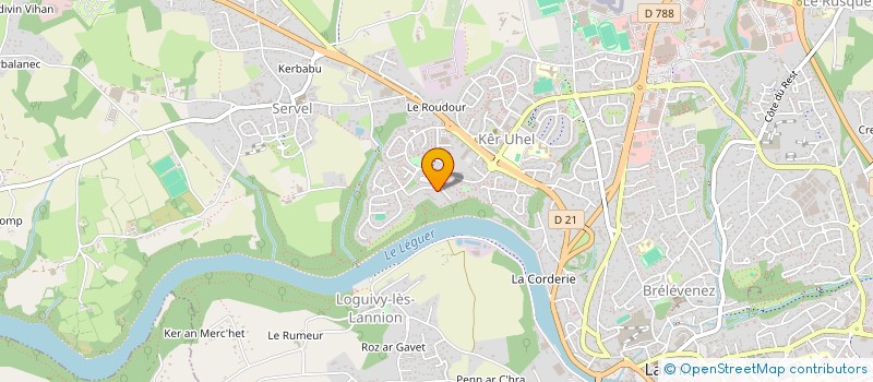 localisation de l'entreprise MADAME MARTINE CLOCHETTE à LANNION
