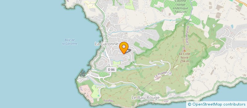 localisation de l'entreprise MADAME MARTINE CLOPIN  LE PRADET