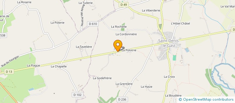 localisation de l'entreprise MADAME MARTINE CLOUET à SAINT-DENIS-LE-GAST
