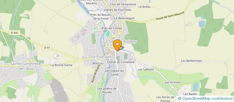 localisation de l'entreprise MADAME MARTINE COHEN à CHATILLON-COLIGNY