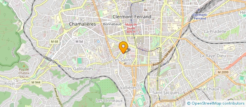 localisation de l'entreprise MADAME MARTINE COLLAGETTES  CLERMONT-FERRAND