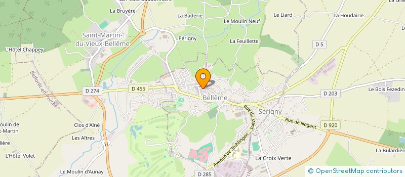 localisation de l'entreprise MADAME MARTINE COLLARD à BELLEME