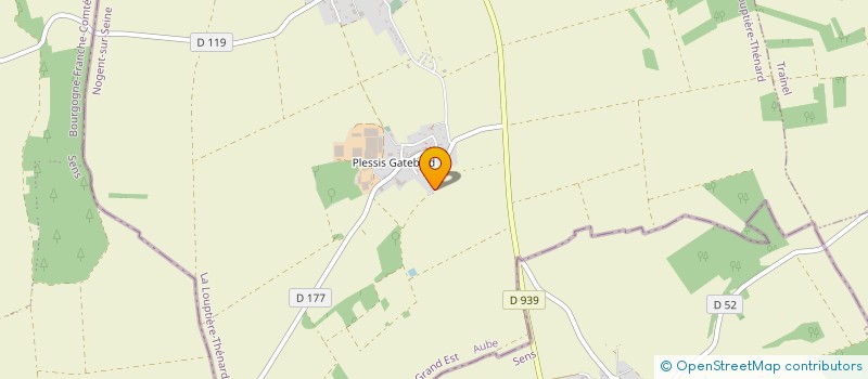 localisation de l'entreprise MADAME MARTINE COLLEAUX  LA LOUPTIERE-THENARD