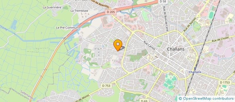 localisation de l'entreprise MADAME MARTINE COLLINET à CHALLANS