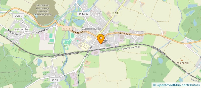 localisation de l'entreprise MADAME MARTINE COLLINO  DANNEMARIE