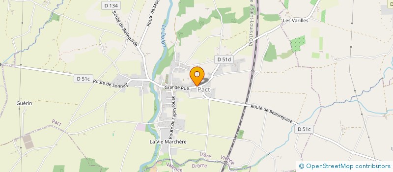 localisation de l'entreprise MADAME MARTINE COLLONGE  PACT