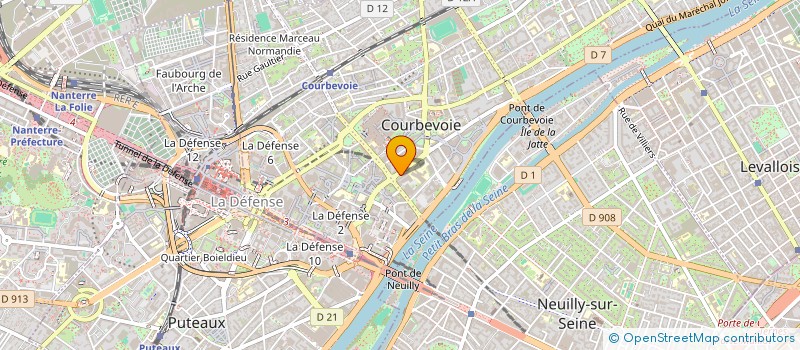 localisation de l'entreprise MADAME MARTINE COLOMBEL à COURBEVOIE