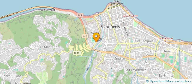 localisation de l'entreprise MADAME MARTINE COMTE  SAINT-DENIS