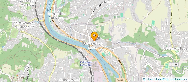 localisation de l'entreprise MADAME MARTINE CONTENSUZAS à FONTAINES-SUR-SAONE