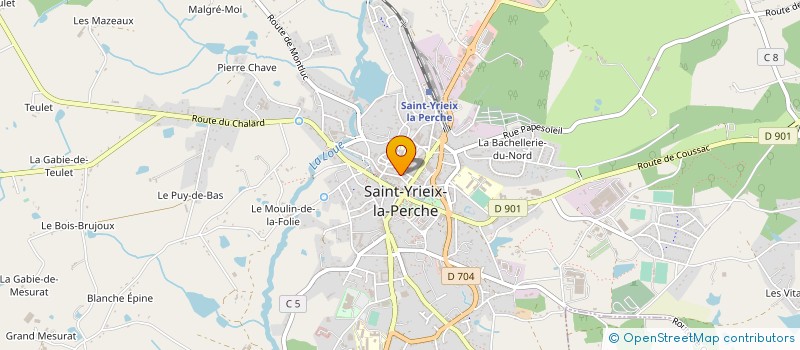 localisation de l'entreprise MADAME MARTINE CORNETTE à SAINT-YRIEIX-LA-PERCHE