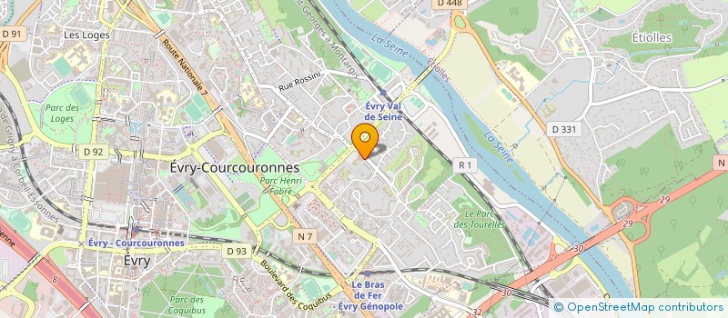 localisation de l'entreprise MADAME MARTINE CORNILLET à EVRY-COURCOURONNES