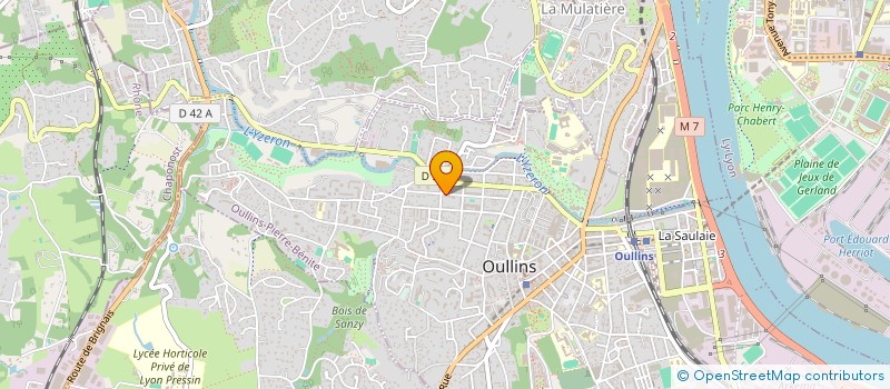 localisation de l'entreprise MADAME MARTINE CORONA  OULLINS-PIERRE-BENITE