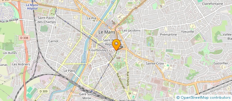 localisation de l'entreprise MADAME MARTINE COSSART à LE MANS