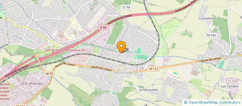 localisation de l'entreprise MADAME MARTINE COSTA  MONTRABE