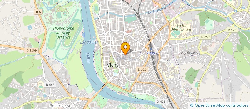localisation de l'entreprise MADAME MARTINE COURAUD à VICHY