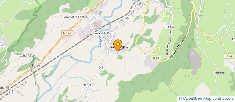 localisation de l'entreprise MADAME MARTINE COURBEYROTTE à VIC-SUR-CERE