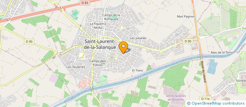 localisation de l'entreprise MADAME MARTINE COURDAIN  SAINT-LAURENT-DE-LA-SALANQUE