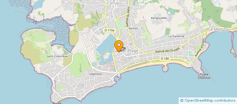 localisation de l'entreprise MADAME MARTINE COURTIN  CARNAC