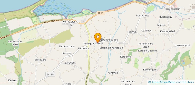 localisation de l'entreprise MADAME MARTINE CREAC'H  PLOUNEVEZ-LOCHRIST