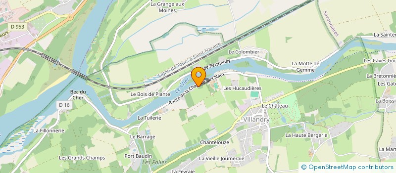 localisation de l'entreprise MADAME MARTINE CRETAULT  VILLANDRY