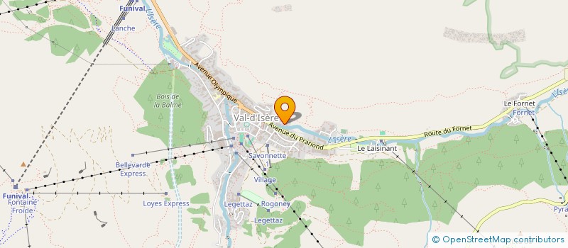 localisation de l'entreprise MADAME MARTINE CREUZE  VAL D'ISERE