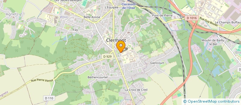 localisation de l'entreprise MADAME MARTINE CROCHET  CLERMONT