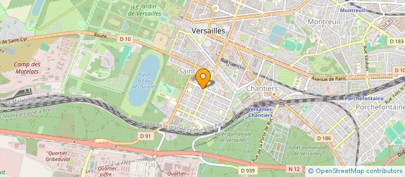 localisation de l'entreprise MADAME MARTINE D' OLLONE à VERSAILLES