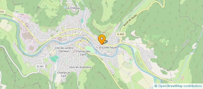 localisation de l'entreprise MADAME MARTINE DA CRUZ  ORNANS