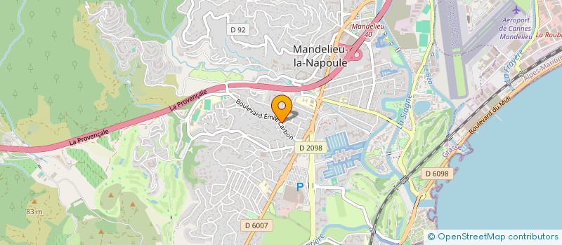 localisation de l'entreprise MADAME MARTINE DAIREAUX  MANDELIEU LA NAPOULE