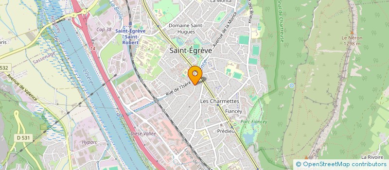 localisation de l'entreprise MADAME MARTINE DANEL à SAINT-EGREVE