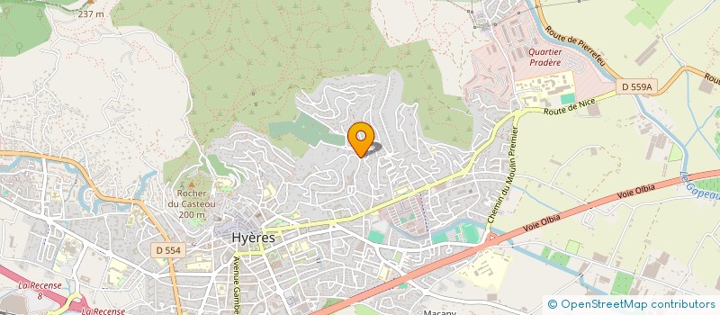 localisation de l'entreprise MADAME MARTINE DAO à HYERES