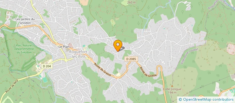 localisation de l'entreprise MADAME MARTINE DAUBORD  ROQUEFORT-LES-PINS